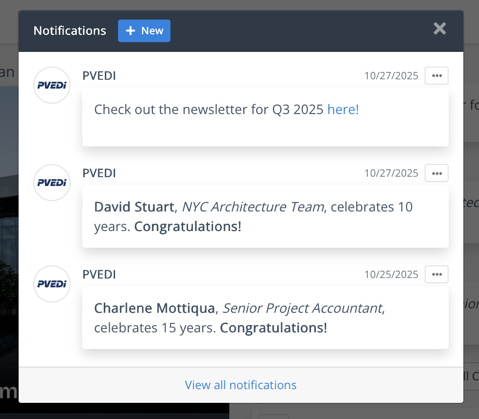 Operations dashboard showing AI assistant notifications